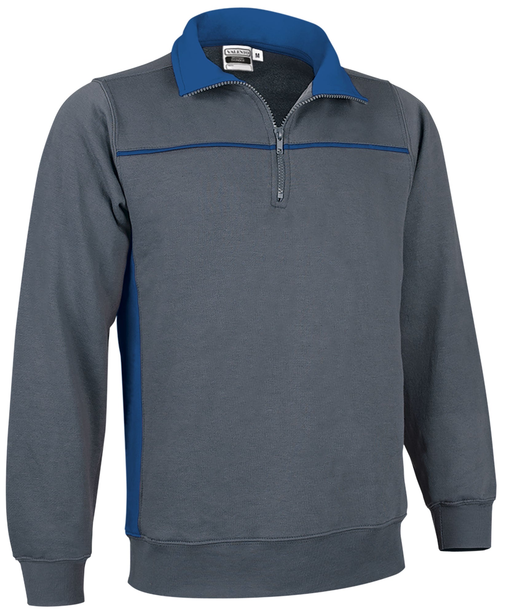 THUNDER | Sweatshirt Bicolor com Meio Fecho Coleção THUNDER 65% Poliéster 35% Algodão | Personalizável | Várias Cores