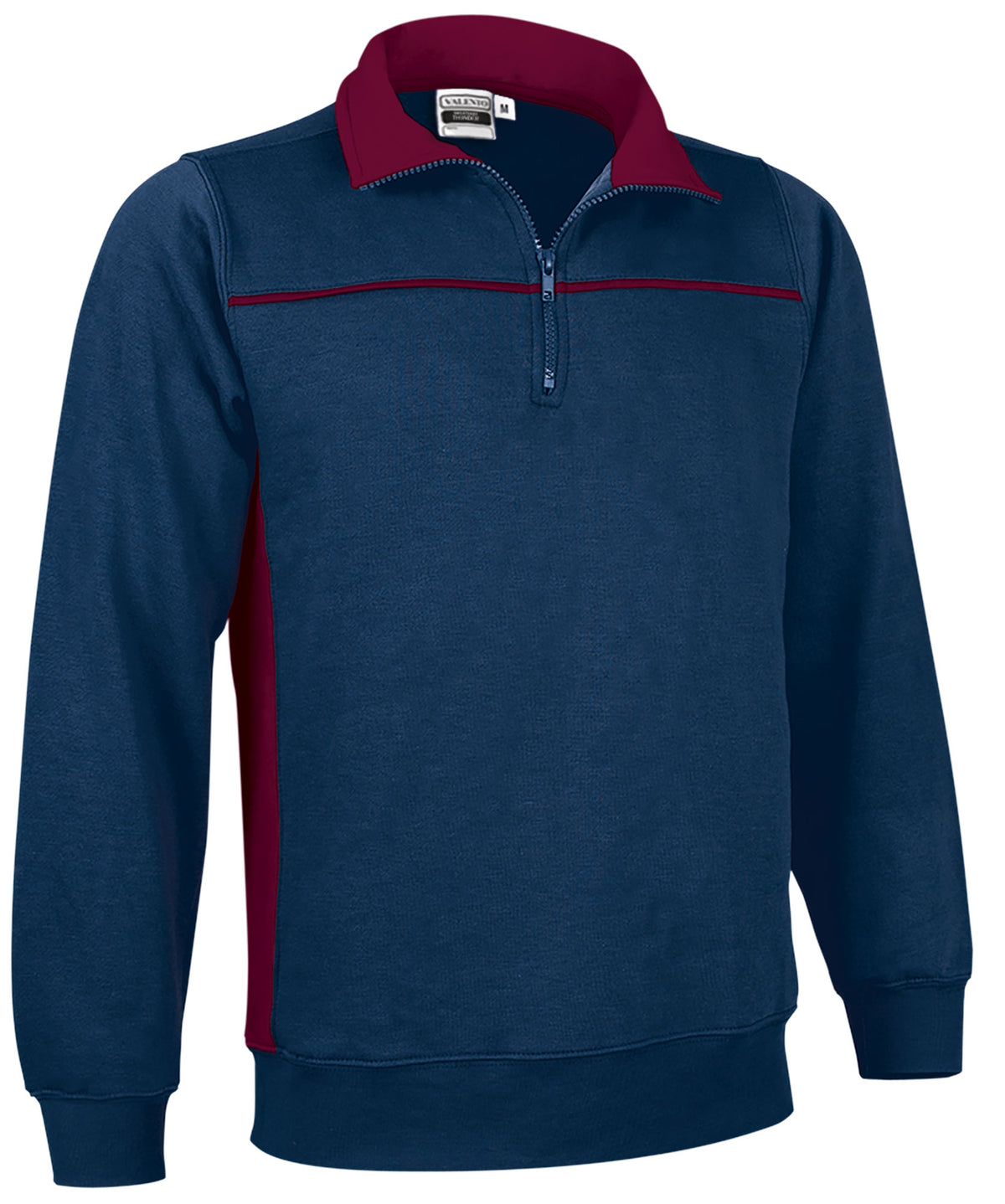 THUNDER | Sweatshirt Bicolor com Meio Fecho Coleção THUNDER 65% Poliéster 35% Algodão | Personalizável | Várias Cores