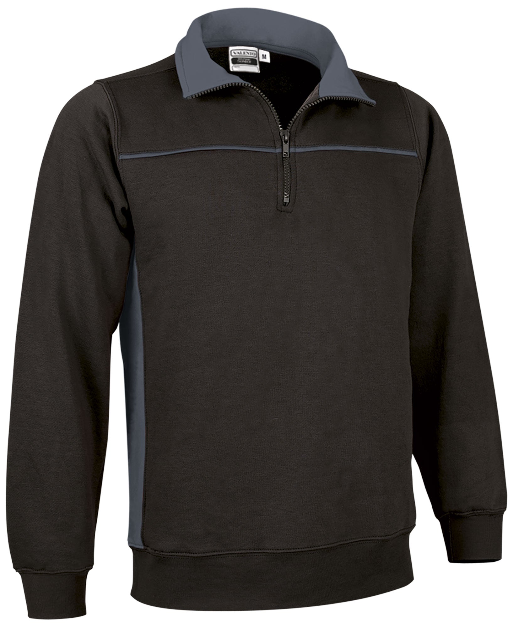 THUNDER | Sweatshirt Bicolor com Meio Fecho Coleção THUNDER 65% Poliéster 35% Algodão | Personalizável | Várias Cores