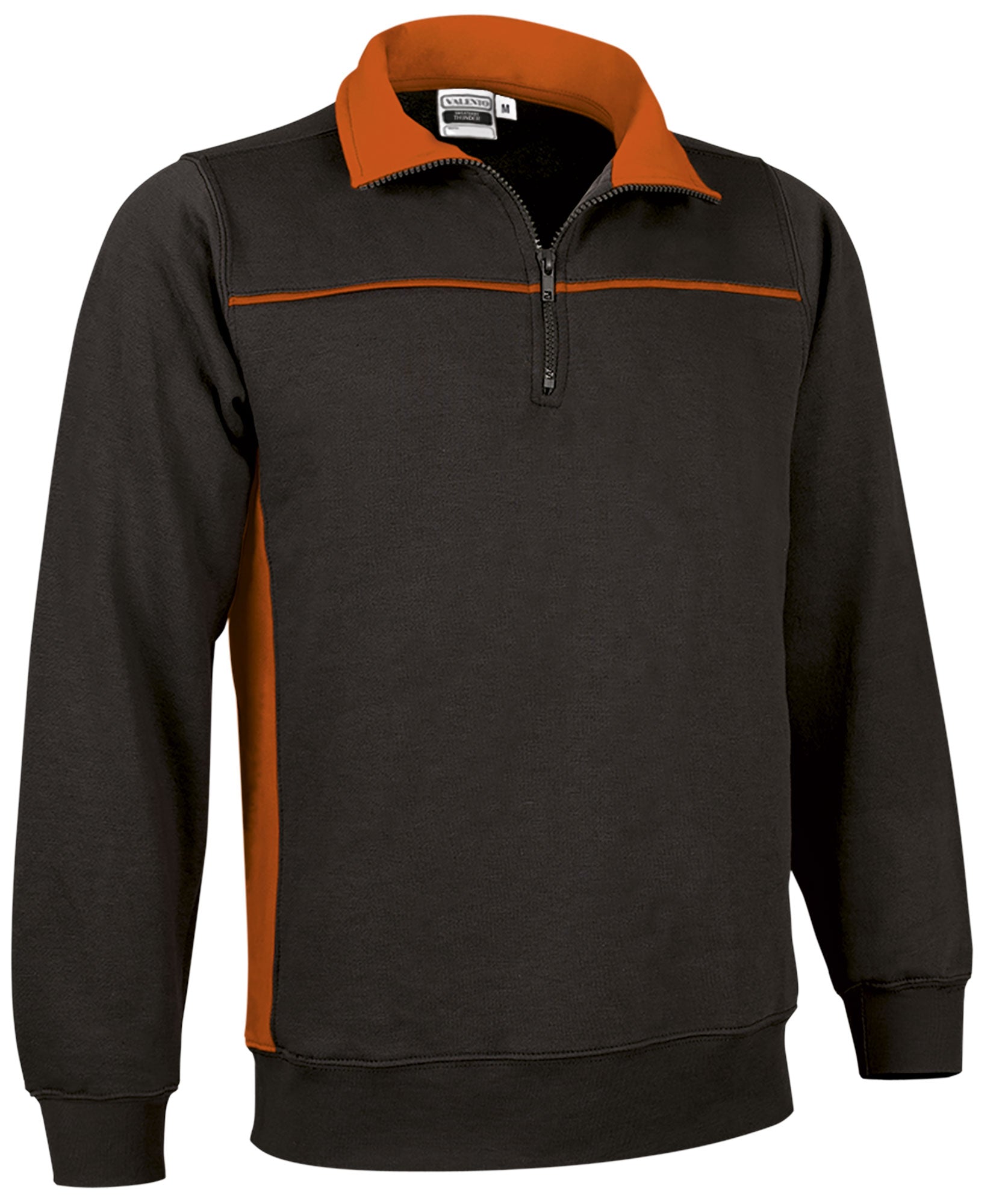 THUNDER | Sweatshirt Bicolor com Meio Fecho Coleção THUNDER 65% Poliéster 35% Algodão | Personalizável | Várias Cores