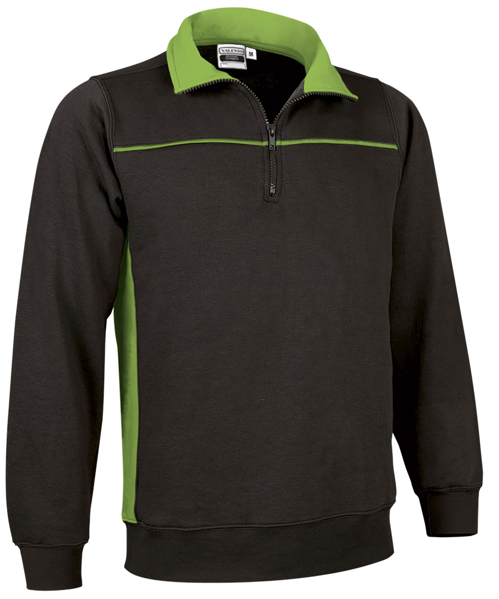 THUNDER | Sweatshirt Bicolor com Meio Fecho Coleção THUNDER 65% Poliéster 35% Algodão | Personalizável | Várias Cores