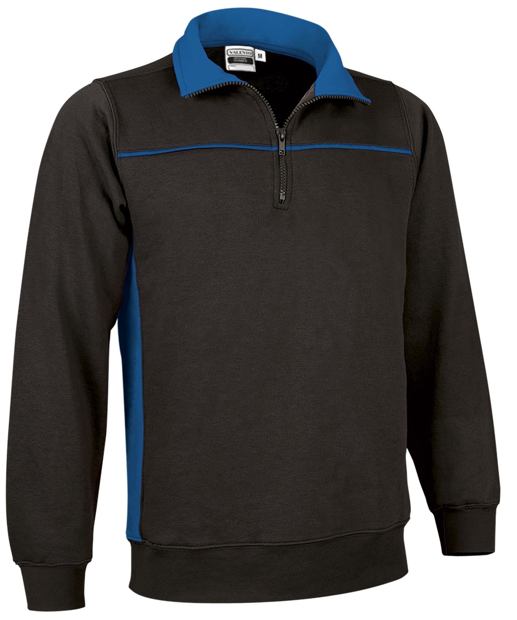 THUNDER | Sweatshirt Bicolor com Meio Fecho Coleção THUNDER 65% Poliéster 35% Algodão | Personalizável | Várias Cores