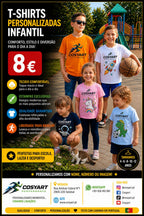 T-shirt Infantil Personalizada 100% Algodão
