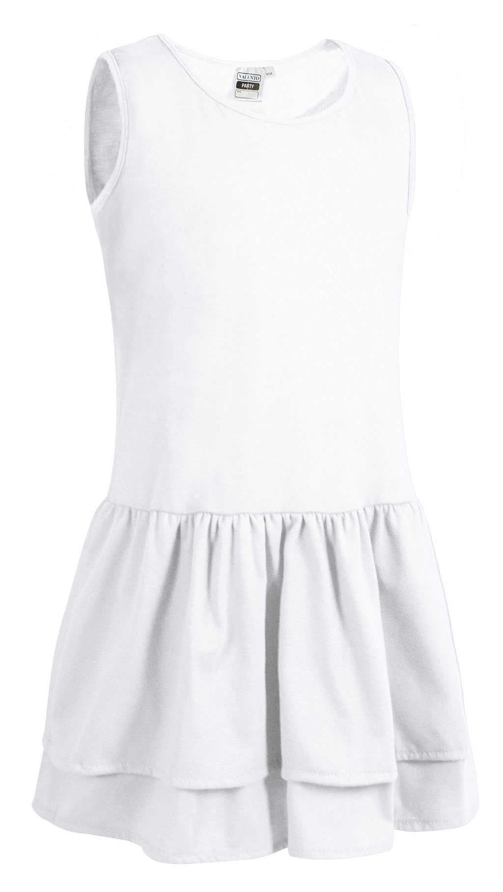 PARTY | Vestido Criança Manga Cava Saia Dupla | Personalizável | Várias Cores