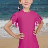 Cute smiling little girl in swimsuit Vestido Infantil INDIANA