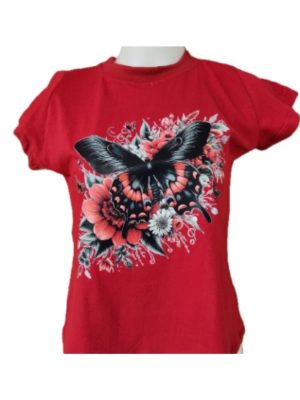 T-Shirt Exclusiva com Estampado de Borboleta!